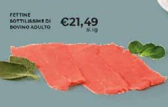 Mercatò Fettine Sottilissime Di Bovino Adulto offerta