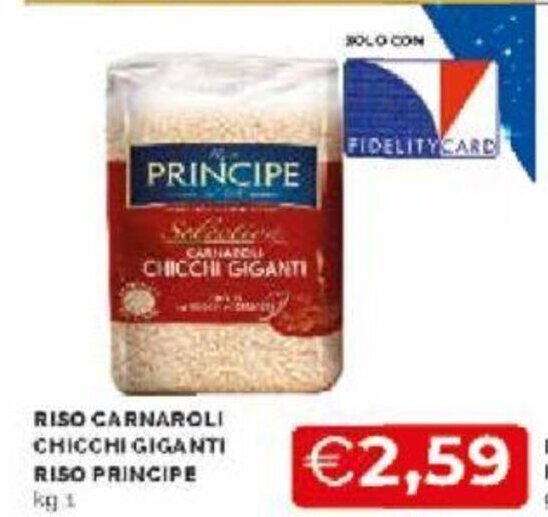 Principe Riso Carnaroli Chicchi Giganti Riso 1 kg offerta di Mercatò
