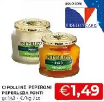 Peperliza Ponti Cipolline Peperoni 350 gr
