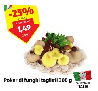 ALDI Poker di funghi tagliati 300 g offerta