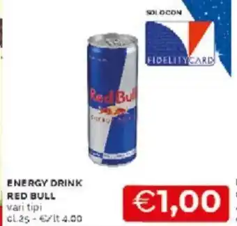 Mercatò Red Bull Energy Drink vari tipi 25 cl offerta