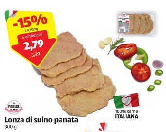 Il Podere Lonza di suino panata 300 g