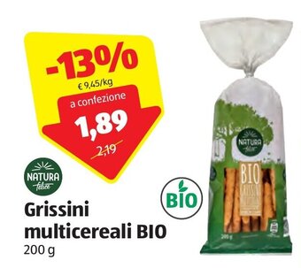 ALDI Natura felice Grissini multicereali Bio 200 g offerta