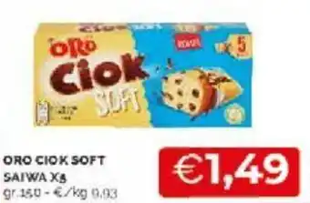 Mercatò Saiwa Oro Ciok Soft 150 gr offerta