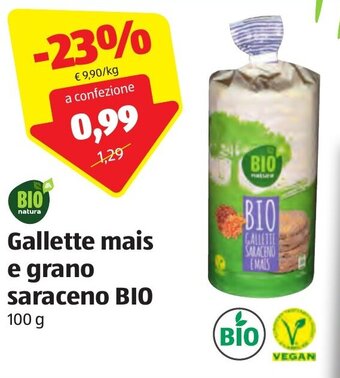 ALDI Bio natura Gallette mais e grano saraceno Bio 100 g offerta
