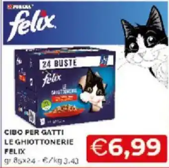 Felix Cibo Per Gatti Le Ghiottonerie gr 85 x 24