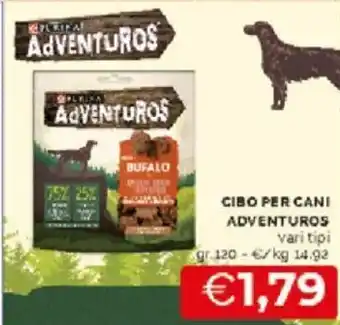 Mercatò Adventuros Cibo Per Cani vari tipi 120 gr offerta