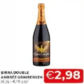 Mercatò Ambrée Grimbergen Birra Double 75 cl offerta
