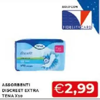 Mercatò Tena Assorbenti Discreet Extra x 10 offerta