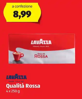 ALDI Lavazza Qualità Rossa 4 x 250 g offerta