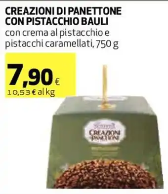 Coop Bauli Creazioni di Panettone con Pistacchio 750 g offerta