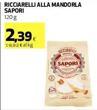 Coop Sapori Ricciarelli Alla Mandorla 120 g offerta