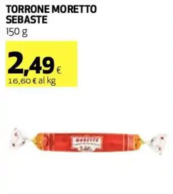 Coop Sebaste Torrone Moretto 150 g offerta