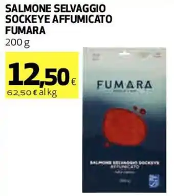 Coop Fumara Salmone Selvaggio Sockeye Affumicato 200 g offerta