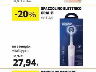 Spazzolino da denti elettrico oral b