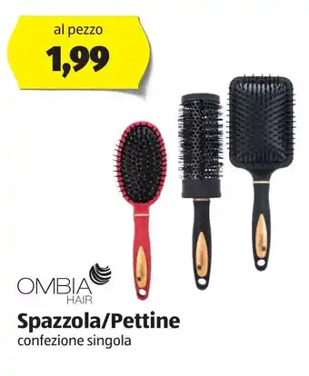 ALDI Ombia Hair Spazzola/Pettine offerta
