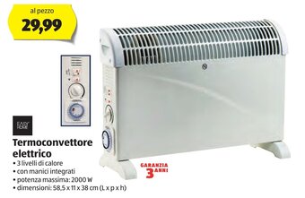 ALDI Easy Home Termoconvettore elettrico offerta