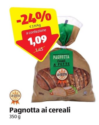 La Cesta Pagnotta ai cereali 350 g