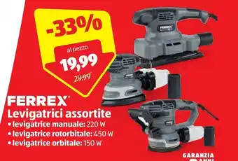 ALDI Ferrex Levigatrici assortite offerta