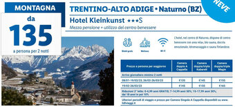 Lidl Trentino-Alto Adige Naturno (BZ) Hotel Kleinkunst offerta