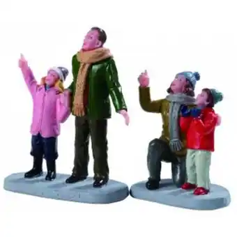 Figura lemax persone che ammirano i fuochi