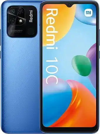 Amazon Xiaomi redmi 10c smartphone 4+64gb, schermo hd+ dot drop da 6.71 pollici, snapdragon 680, fotocamera principale da 50 mp, ... offerta