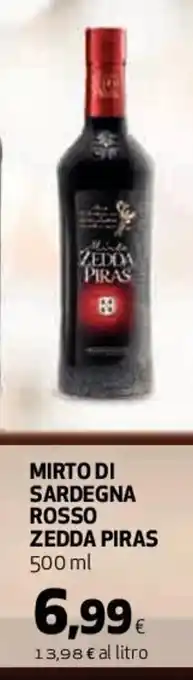 Coop Mirto Di Sardegna Rosso Zedda Piras 500 ml offerta