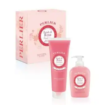 Cofanetto doccia schiuma e sapone liquido petali di rosa