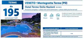 Lidl Veneto Montegrotto Terme (PD) Hotel Terme Delle Nazioni offerta