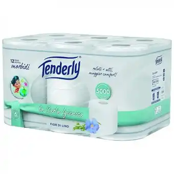 Tenderly carta igienica fior di lino 2 veli 12 rotoli