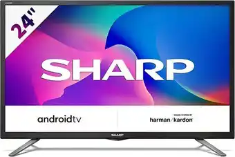 Amazon Sharp aquos 24bi6e -android 9.0 smart tv hd 24" hd ready led tv, wi-fi, dvb-t2/s2, 1366 x 768 pixels, 2xhdmi 2xusb, nero [... offerta
