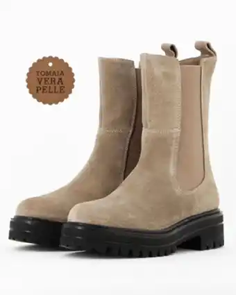Globo Moda Miss globo - beatles scamosciato beige in vera pelle offerta