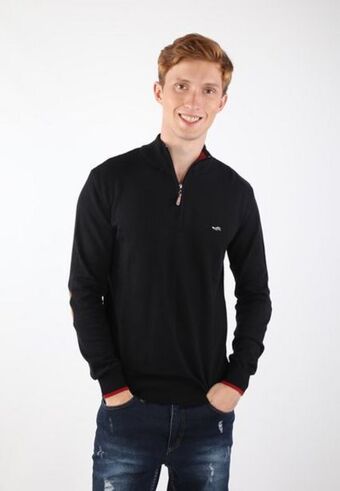 Zalando Felpa con zip - black offerta