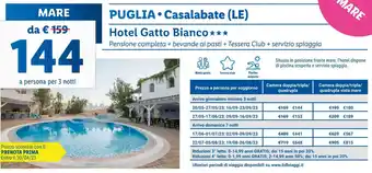 Lidl Puglia Casalabate (LE) Hotel Gatto Bianco offerta