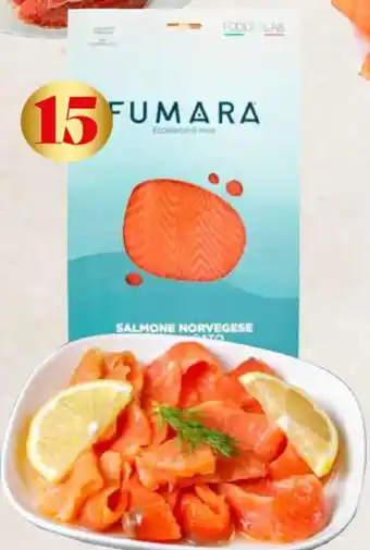 Conad Fumaro Salmone Norvegese Affumicato fetta superior 200 g offerta