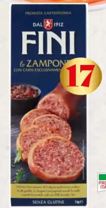 Conad Fini Zampone 100% carne italiana, precotto 1 kg offerta
