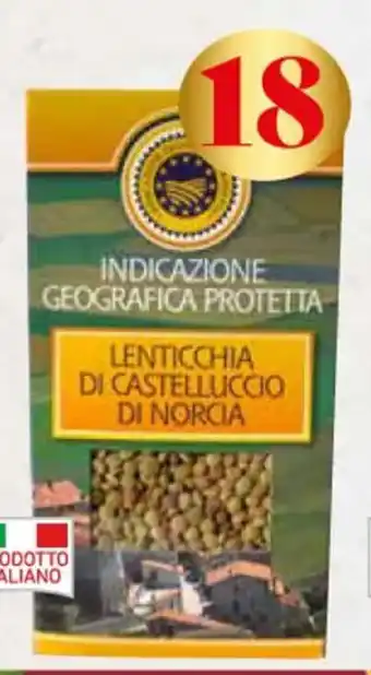 Conad Lenticchie Verdi Castelluccio IGP scatola 250 g offerta