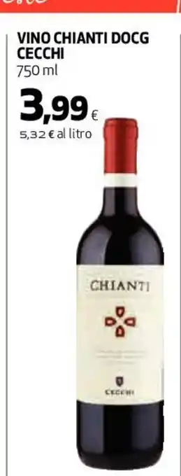 Coop Vino Chianti DOCG Cecchi 750 ml offerta