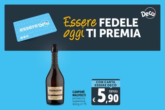 Deco Supermercati Carpenè Malvolti prosecco superiore docg cl 75 offerta