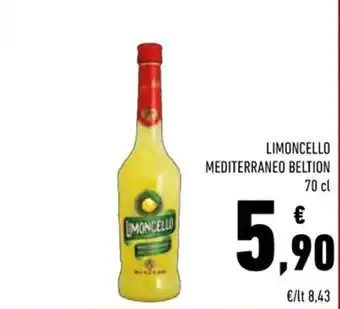 Conad Limoncello Mediterraneo Beltion 70 cl offerta