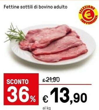 Fettine Sottili Di Bovino Adulto