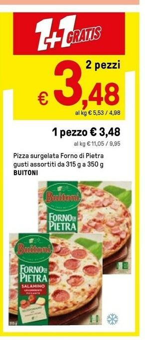 Buitoni Pizza Surgelata Forno Di Pietra