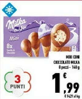 Conad Milka Min Coni Cioccolato offerta