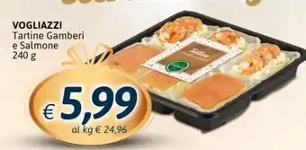 Vogliazzi Tartine Gamberi e Salmone 240 g