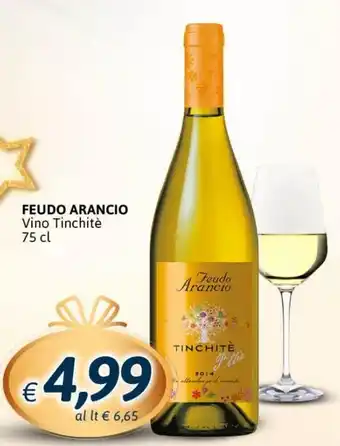 Coop Radenza Feudo Arancio Vino Tinchitè 75 cl offerta