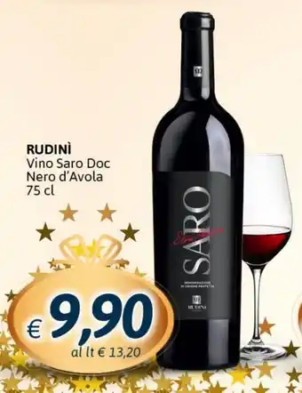 Rudinì Vino Saro Doc Nero d'Avola 75 cl