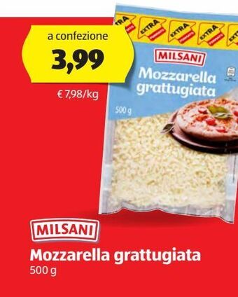 ALDI Mozzarella grattugiata offerta