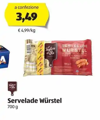 ALDI Servelade wurstel offerta