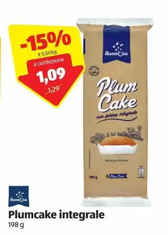 ALDI Plumcake integrale offerta