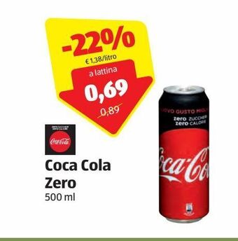 ALDI Coca cola zero offerta